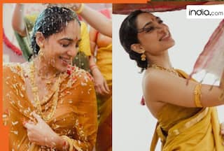 Bride-to-be Sobhita Dhulipala's unseen Haldi pics ahead of her wedding with Naga Chaitanya: Yellow saree, flowers and...