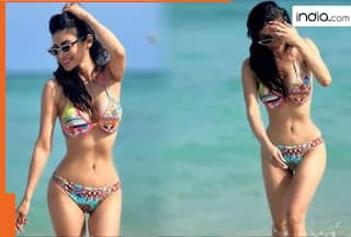 Mouni Roy sets internet ablaze with her sizzling bikini walk in Miami, Watch viral video