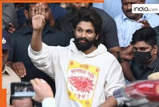 Pushpa 2 star Allu Arjun walks out of jail after spending night behind bars,  Allu Aravind, KC Reddy receive him, watch viral video