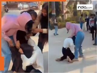 Viral Video: कॉलेज बना जंग का मैदान... लड़कियों के बीच जमकर चले लात-घूंसे
