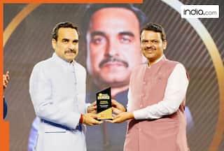 Pankaj Tripathi awarded 'Mega Performer of the Year' by CM Devendra Fadnavis at Zee Real Heroes Awards 2024