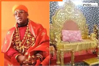 251 kg gold throne gifted to 'Golden Baba' by his..., its worth staggering Rs...