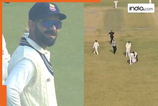 WATCH: Virat Kohli's return in Ranji Trophy witnesses MAJOR security breach, fan tries too...