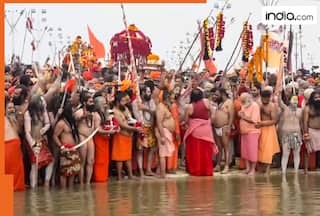 Maha Kumbh 2025: Akharas take    Amrit Snan    at Triveni Sangam Ghat on Makar Sankranti