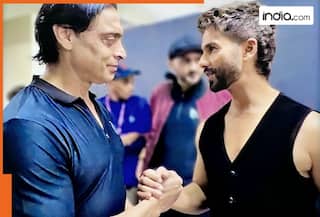 Shahid Kapoor meets Rawalpindi Express Shoaib Akhtar at ILT20 opening In UAE, Video  goes  viral