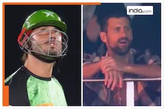 WATCH: Novak Djokovic reacts in awe to Kane Richardson's stunning catch to dismiss Marcus Stoinis in BBL