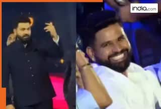 WATCH: Rohit Sharma steals the show with his 'shanagiri' at Wankhede's 50th anniversary celebrations