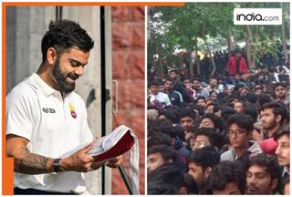 WATCH: Virat Kohli's return to Ranji Trophy draws MASSIVE crowd in Delhi, queues stretch up to 2kms, video  goes  viral