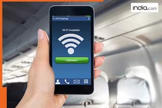 How does Wi-Fi work in flight? It gets signal from...