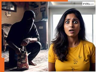 गजब! जब घर में नहीं मिला खजाना, तो महिला को ही Kiss करके फरार हुआ चोर