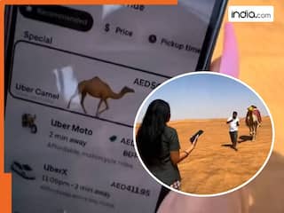 Viral Video : वीरान रेगिस्तान में फंस गई लड़की, दूर-दूर तक कोई गाड़ी नहीं...फिर UBER से मंगवाया 'रेत का जहाज'