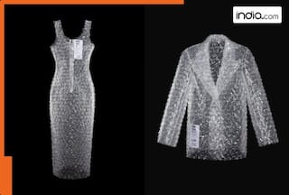 Viral bubble wrap dress by the 'Balenciaga of Belarus' takes internet by storm, priced at Rs... - Watch video