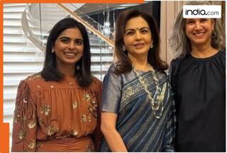 After wearing golden gown worth lakhs, Nita Ambani dons blue saree while daughter Isha Ambani wears orange floral dress worth Rs...