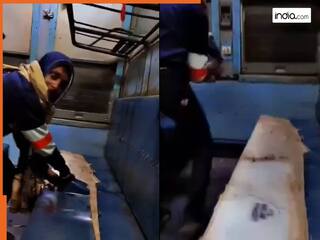 Train Ka Video: Reel बनाने के लिए ट्रेन की सीट फाड़ने लगा शख्स, Viral वीडियो देख तिलमिला उठे लोग, फिर जो हुआ...