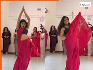 Bhabhi Ka Dance: गुलाबी साड़ी में भाभी ने किया जोरदार डांस, वायरल वीडियो देख हर कोई हुआ दीवाना | देखें वीडियो