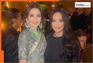 Nita Ambani drapes black-silver saree, ditches emeralds and opts for...- Viral pic