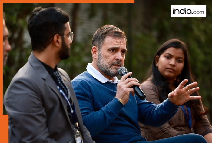 Rahul explains to IITians how Congress and BJP differ, says...
