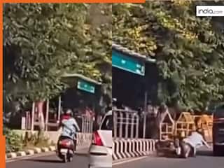 Scooty Girl Ka Video: सड़क पर फर्राटे भर रही थी स्कूटी गर्ल, मगर अगले ही सेकेंड हंसी का पात्र बन गई | देखें वीडियो