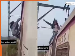 Train Ka Video: चलती ट्रेन पर करतब दिखाने लगा लड़का, मगर जो हुआ अंदर तक हिल जाएंगे | देखें वीडियो