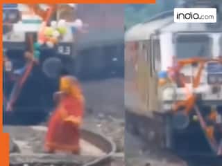 Viral Video: रेलवे ट्रैक पर टहल रही थी महिला, अचानक आ गई ट्रेन; फिर जो हुआ सोच भी नहीं सकते