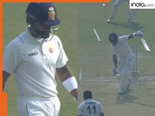 Video: फुस्स पटाखा निकले विराट कोहली, रणजी मैच में हो गए क्लीन बोल्ड, फैन्स ने पकड़ लिया माथा, देखिए
