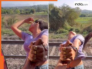 Couple Ka Video: तेज रफ्तार ट्रेन के दरवाजे पर लटककर Reel बना रही थी लड़की, लड़के ने थामा था हाथ, Viral हुआ वीडियो तो...