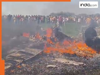 MP: शिवपुरी में एयरफोर्स का मिराज-2000 फाइटर जेट क्रैश, धू-धूकर जलते दिखा विमान