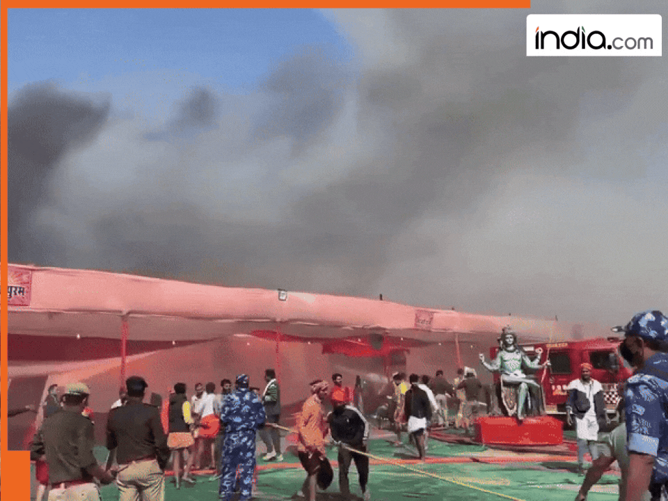 Maha Kumbh: महाकुंभ में फिर लगी आग, 20 से अधिक टेंट जलकर खाक; इस्कॉन के किचन में फटे सिलेंडर | VIDEO