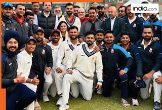 Watch: Virat Kohli poses with DDCA support staffs, Security and fans after Delhi crushed Railway by an Inning and 19 runs, video goes viral