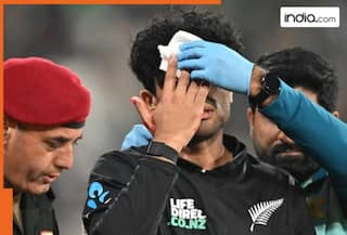 PCB criticised for bad floodlights as Rachin Ravindra suffers scary injury at Gaddafi Stadium