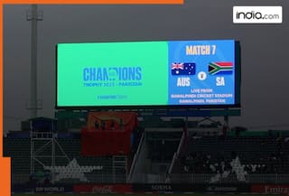 ICC Champions Trophy AUS vs SA: Rain plays spoilsport, match abandoned  in  Rawalpindi
