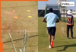 WATCH: Jasprit Bumrah sets social media on fire, shatters middle stump with perfect yorker on bowling return
