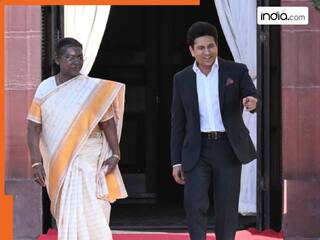 परिवार के साथ राष्ट्रपति भवन पहुंचे सचिन तेंदुलकर, राष्ट्रपति द्रौपदी मुर्मू से की मुलाकात