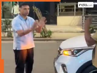 VIDEO: मिस्टर कूल राहुल द्रविड़ को भी आया गुस्सा, जब पिकअप ड्राइवर ने ठोक दी उनकी कार