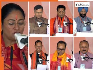 Delhi CM Oath: दिल्ली में 27 साल बाद BJP सरकार, रेखा गुप्ता ने ली CM पद की शपथ; 6 विधायक बने मंत्री | देखें पूरी LIST
