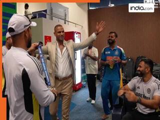 VIDEO: टीम इंडिया के ड्रेसिंग रूम में गब्बर धवन, अक्षर पटेल को देख बोले- इंग्लिश फिनिश, सब लोटपोट