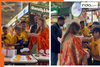 Ahead of wedding, Jeet Adani, Diva Shah visits ‘special cafe’, extend invitation for marriage, watch viral video