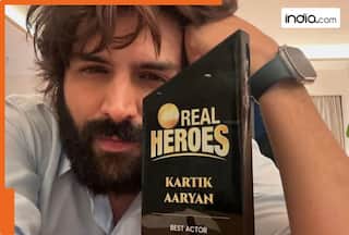 Kartik Aaryan wins 'Best Actor    award at Zee Real Heroes 2024 for two films