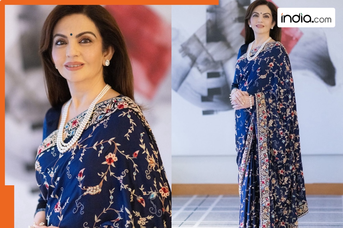 Nita Ambani embraces tradition in a timeless Parsi Gara saree at Harvard India Conference
