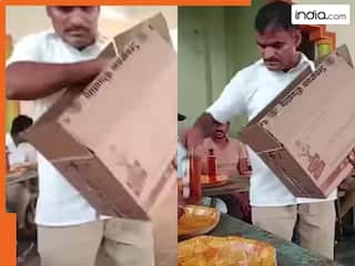 ये क्या भाई! दावत में परोसी गई खंभे वाली थाली, लोगों ने जमकर लिए मजे । देखें Video
