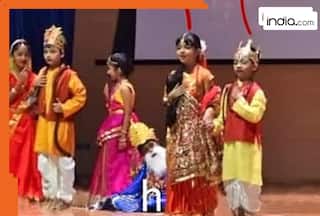 Viral Video: Aishwarya Rai-Abhishek Bachchan's daughter Aaradhya performs as Goddess Sita, stands with Aamir Khan's son Azad, who played Ram - Watch