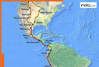 World's longest road is of 30000 km, it has no cut, the road runs starts from...