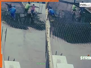 Viral Video Today: ढलाई के दौरान ही भरभराकर गिर पड़ी पूरी छत, मजदूरों की हालत देख हिल जाएंगे | देखें वीडियो