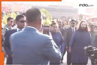 Mukesh Ambani, Nita Ambani, son Anant Ambani, choti bahu Radhika Merchant visit Maha Kumbh in Prayagraj, watch viral video