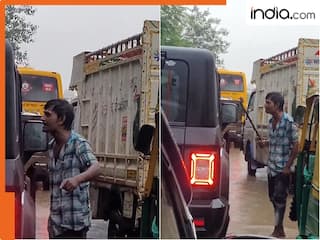 बीच सड़क ऑटो चालक ने थार वाले को हड़काया, लोहे का सरिया दिखा बोला-  'बाहर निकल...', Viral Video देख लोग हैरान