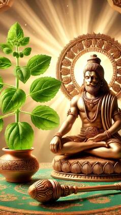 हनुमान जी के भोग में क्यों डाला जाता है तुलसी का पत्ता?