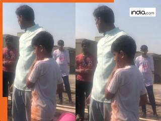 Holi Viral Video: बच्चों ने मारा रंग से भरा बैलून तो गुस्से से तमतमा गए अंकल, फिर जो हुआ देख दंग रह जाएंगे
