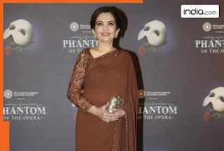 Nita Ambani charms in simple brown saree but her earrings steal the show at NMACC event - See pic