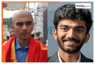 D Gukesh does a MS Dhoni, shaves head at Tirumala temple after success in World Championship