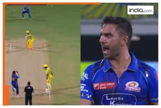WATCH: Deepak Chahar and CSK tensions flare, MI pacer hurls abuses after Rahul Tripathi wicket